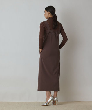 GRACE CONTINENTAL スーツ地ジャンパ－スカート ブラウン