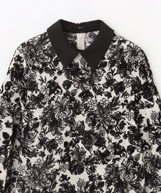 フラワーフロッキープラウス フラワーフロッキーブラウス(ブラウス・シャツ)｜TOPS（トップス