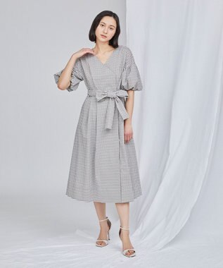 オンライン限定 チェックタフタワンピース Grace Continental Grace Continental グレースコンチネンタル 通販