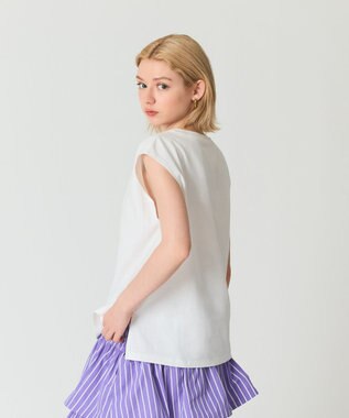 GRACE CONTINENTAL グラフィティビジューノースリーブ ホワイト