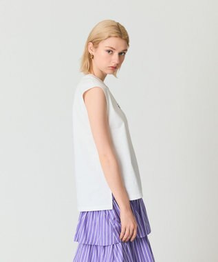 GRACE CONTINENTAL グラフィティビジューノースリーブ ホワイト