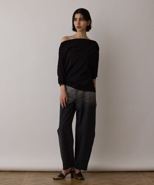 GRACE CONTINENTAL ドレープカットトップ ブラック