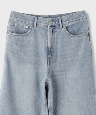GRACE CONTINENTAL レーススカートレイヤードデニム サックス