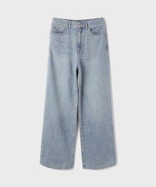 GRACE CONTINENTAL レーススカートレイヤードデニム サックス