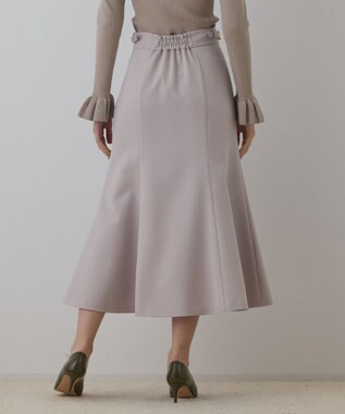 GRACE CONTINENTAL バックルマーメイドスカート ベージュ