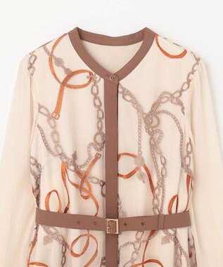 GRACE CONTINENTAL チェーン刺繍ワンピース キナリ