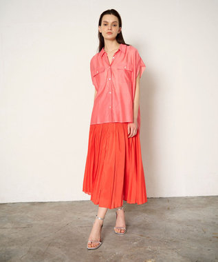 GRACE CONTINENTAL ギャザーシャツ ピンク