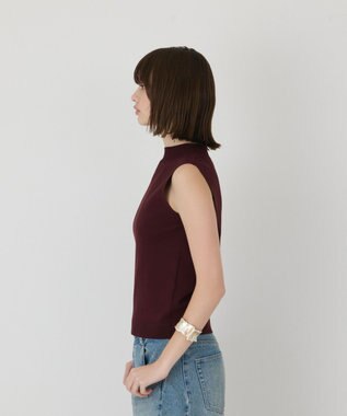 GRACE CONTINENTAL ハイネックニットトップ ブラウン