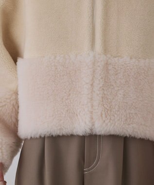 GRACE CONTINENTAL ウールボアジャケット キナリ