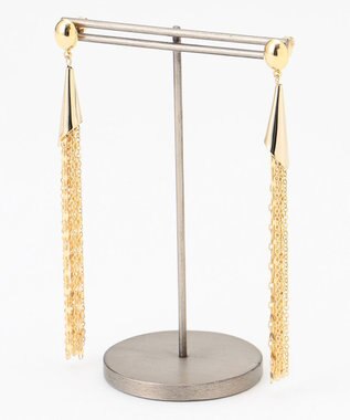 GRACE CONTINENTAL チェーンタッセルピアス ゴールド