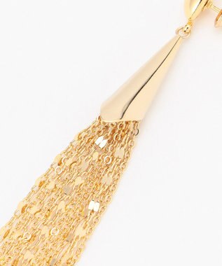 GRACE CONTINENTAL チェーンタッセルピアス ゴールド