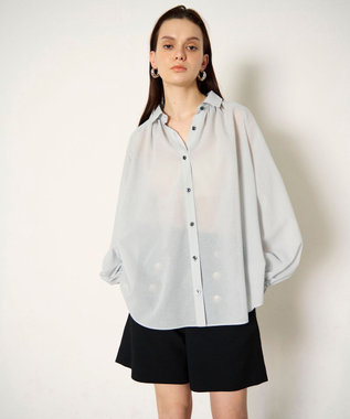 GRACE CONTINENTAL ドルマンボリュームシャツ グレー