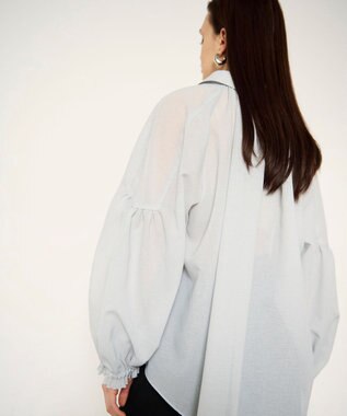 GRACE CONTINENTAL ドルマンボリュームシャツ グレー