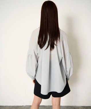GRACE CONTINENTAL ドルマンボリュームシャツ グレー