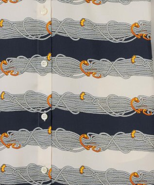 GRACE CONTINENTAL ロープボーダーワンピース ネイビー