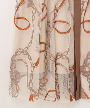 GRACE CONTINENTAL チェーン刺繍ワンピース キナリ