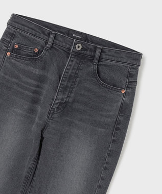 GRACE CONTINENTAL スリムブラックデニムパンツ ブラック