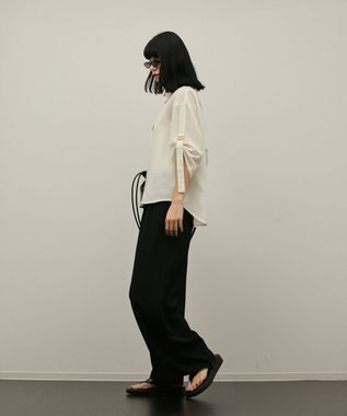 GRACE CONTINENTAL ロールアップスリーブトップス キナリ