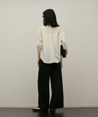 GRACE CONTINENTAL ロールアップスリーブトップス キナリ