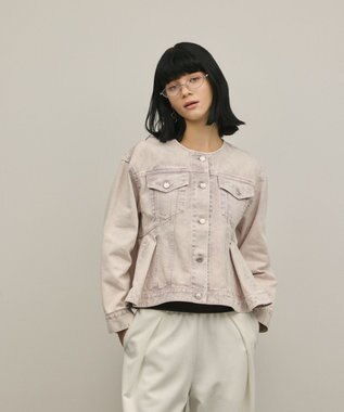 GRACE CONTINENTAL ペプラムデニムジャケット