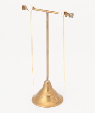 GRACE CONTINENTAL orgablanca パール＆チェーン2Wayピアス