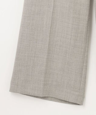 GRACE CONTINENTAL ウールストレッチセミワイドパンツ グレー