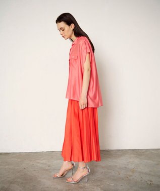 GRACE CONTINENTAL ギャザーシャツ ピンク