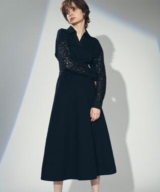 レースレイヤードニットワンピース / GRACE CONTINENTAL | GRACE CONTINENTAL グレースコンチネンタル 通販