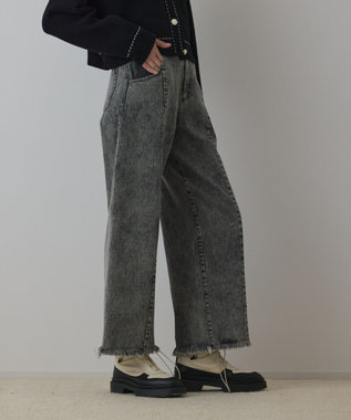 GRACE CONTINENTAL カーブデニムパンツ