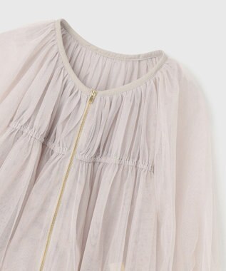 GRACE CONTINENTAL チュールシアーブルゾン ベージュ