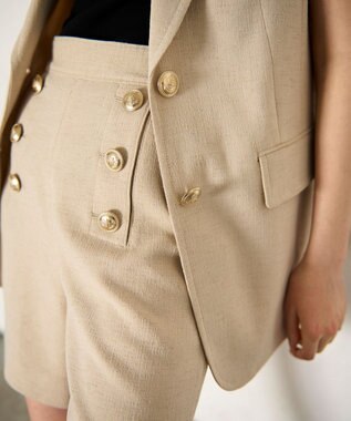 GRACE CONTINENTAL ブッチャーテーラーベスト ベージュ