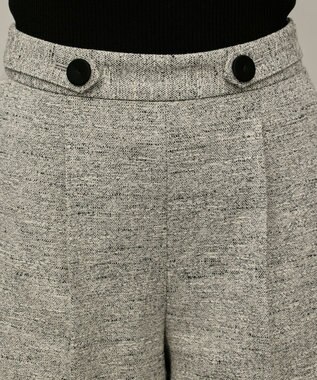 GRACE CONTINENTAL ツイードタックショートパンツ グレー