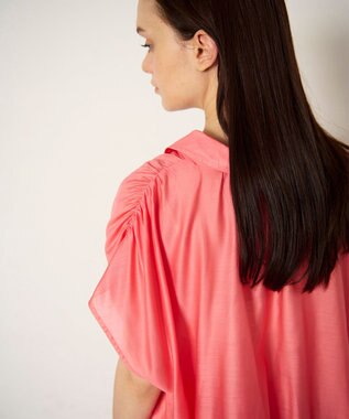 GRACE CONTINENTAL ギャザーシャツ ピンク