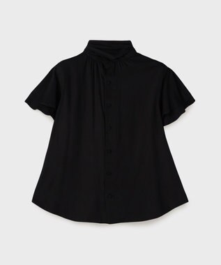 GRACE CONTINENTAL フリルボウタイブラウス ブラック