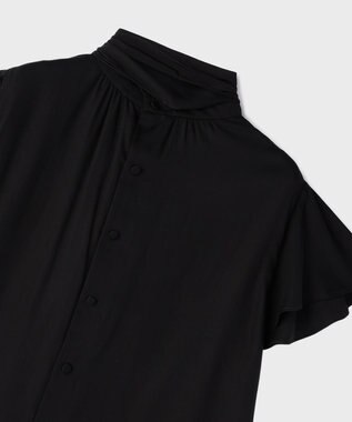 GRACE CONTINENTAL フリルボウタイブラウス ブラック