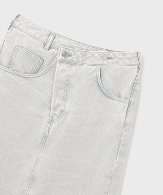 GRACE CONTINENTAL ピグメントタイトスカート ブルー