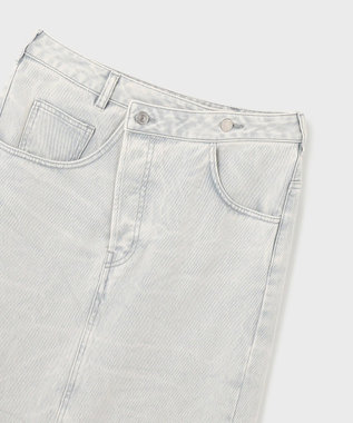 GRACE CONTINENTAL ピグメントタイトスカート ブルー