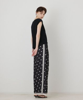 GRACE CONTINENTAL カールヤーンシアートップ ブラック
