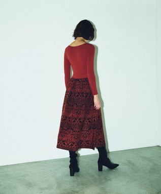 フラワープリーツニットワンピース / GRACE CONTINENTAL | GRACE フラワープリーツニットワンピース / GRACE CONTINENTAL | GRACE