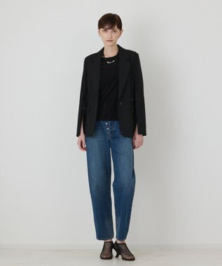 GRACE CONTINENTAL スリットスリーブジャケット ブラック