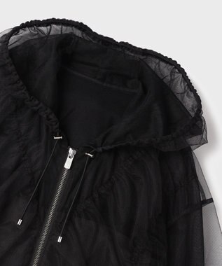 GRACE CONTINENTAL チュールパーカー ブラック