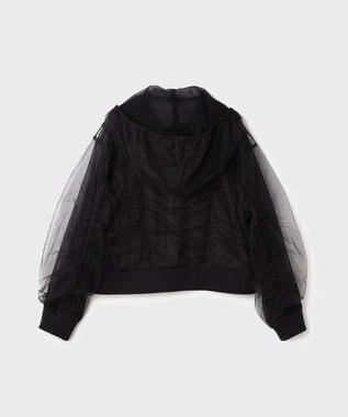 GRACE CONTINENTAL チュールパーカー ブラック