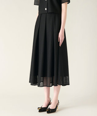 GRACE CONTINENTAL レースタックスカート ブラック