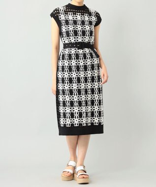 フラワーメッシュニットワンピース Grace Continental Grace Continental グレースコンチネンタル 通販