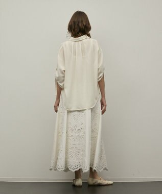 GRACE CONTINENTAL ロールアップスリーブトップス キナリ