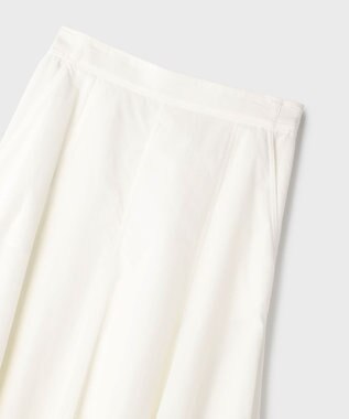 GRACE CONTINENTAL ナイロンボリュームスカート ホワイト