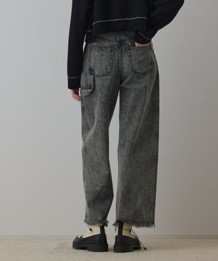 GRACE CONTINENTAL カーブデニムパンツ グレー