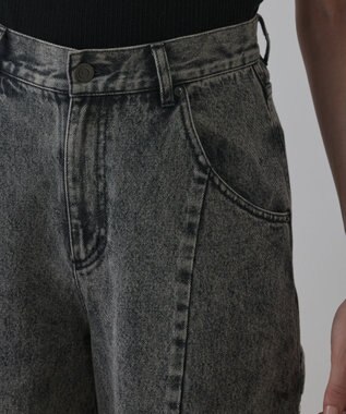GRACE CONTINENTAL カーブデニムパンツ グレー