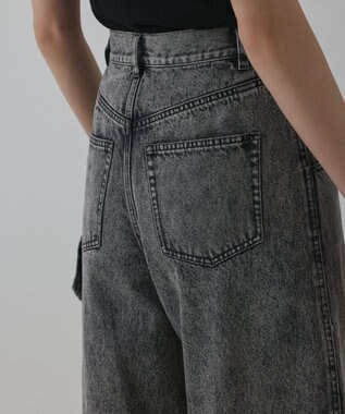 GRACE CONTINENTAL カーブデニムパンツ グレー