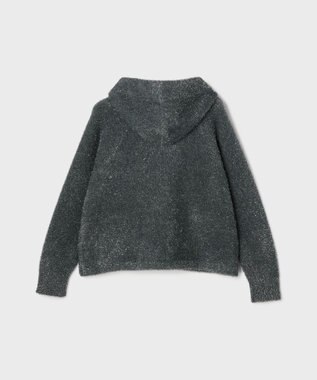 GRACE CONTINENTAL フェザーニットパーカー チャコール